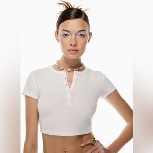 🏷️🔖 NWT Aritzia Sunday Best Baby Waffle Crew T-Shirt